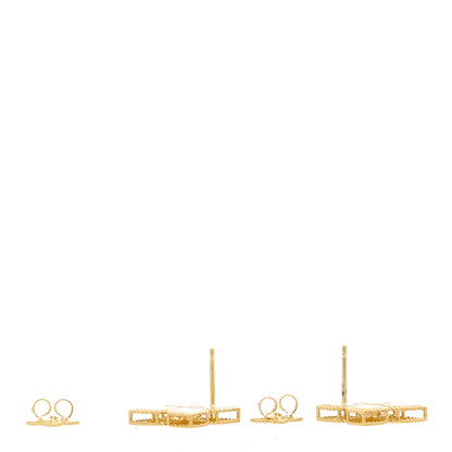 Roberto Coin 18K Yellow Gold Princess Flower Earrings 5 of 8