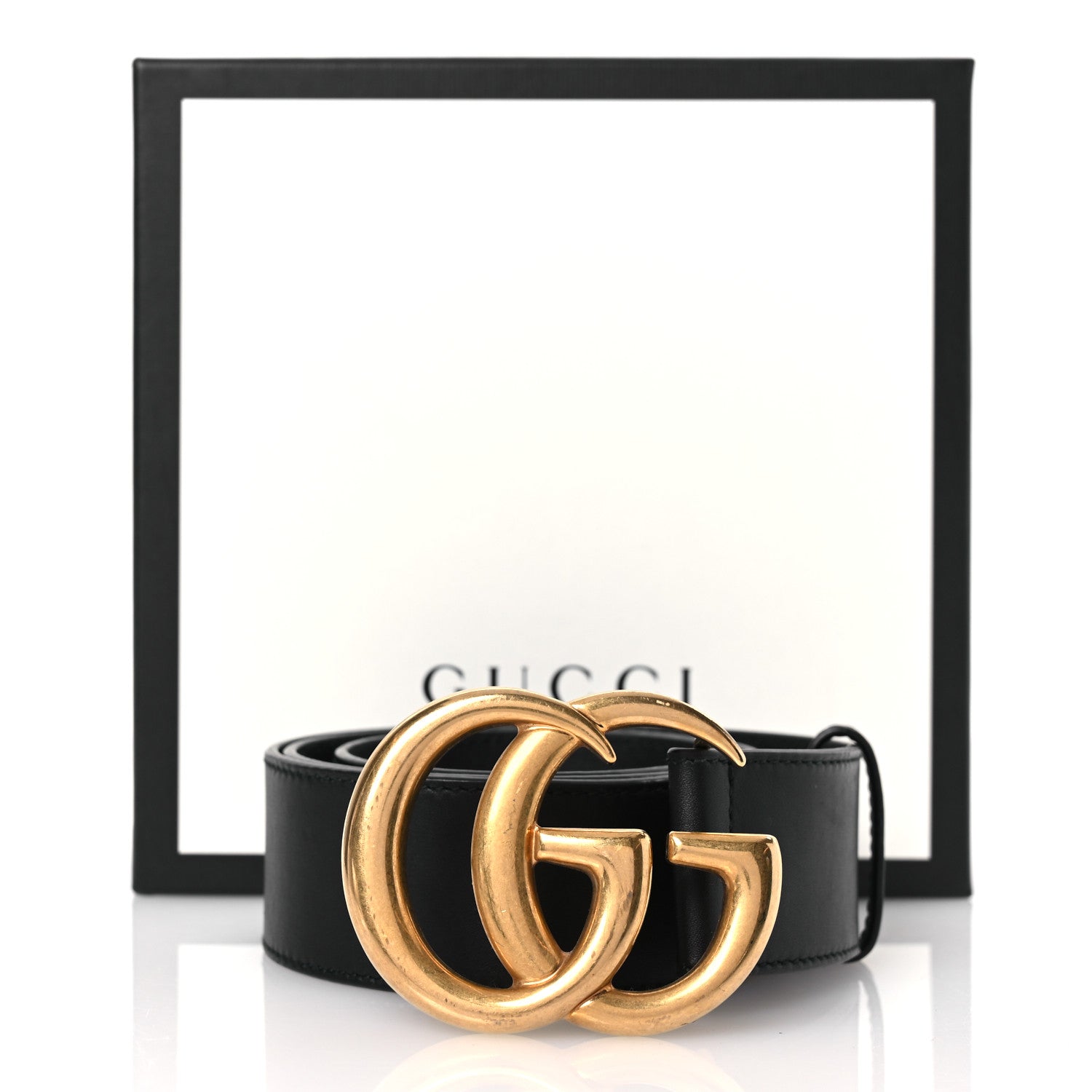 Gucci Calfskin Double G 40mm Belt 80 32 Black 7 of 7