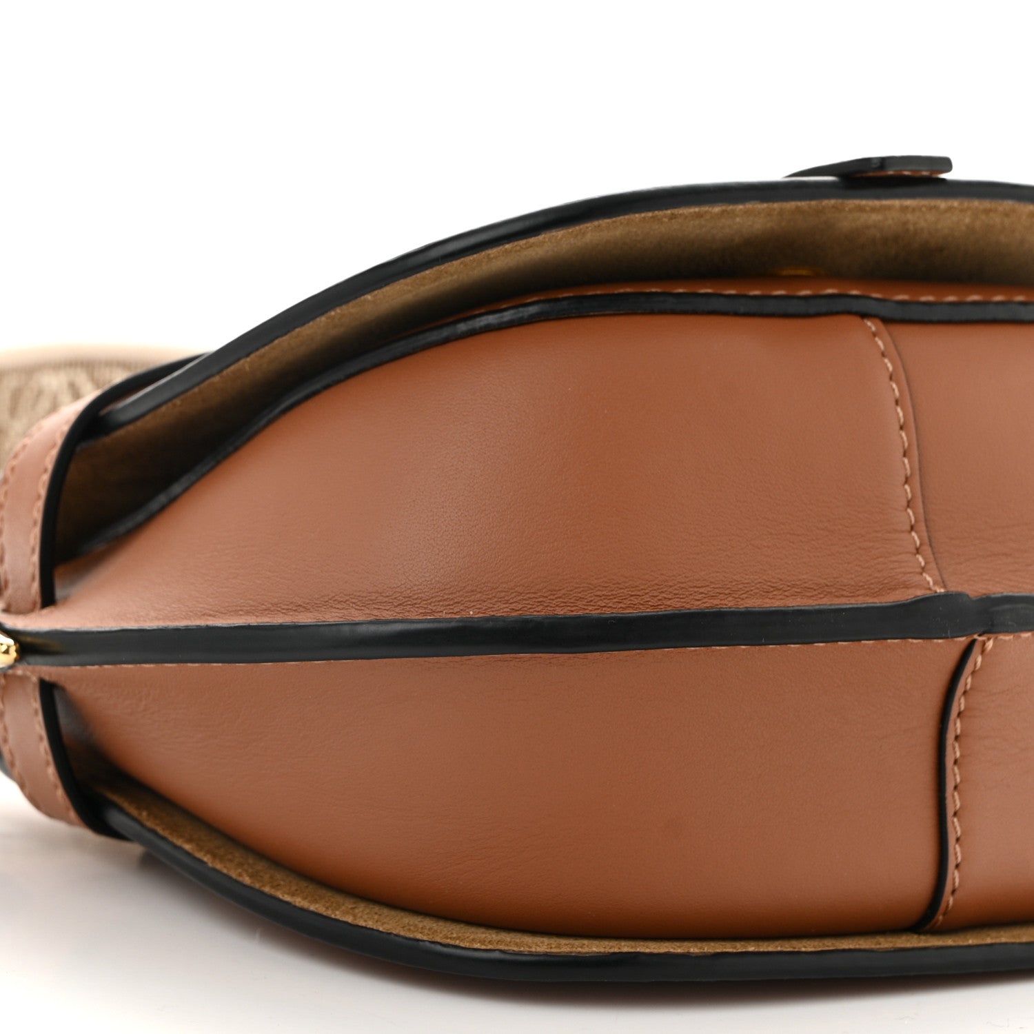 Loewe Calfskin Jacquard Mini Gate Dual Bag Tan 9 of 11