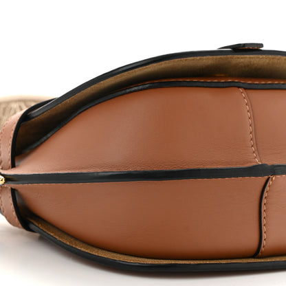 Loewe Calfskin Jacquard Mini Gate Dual Bag Tan 9 of 11