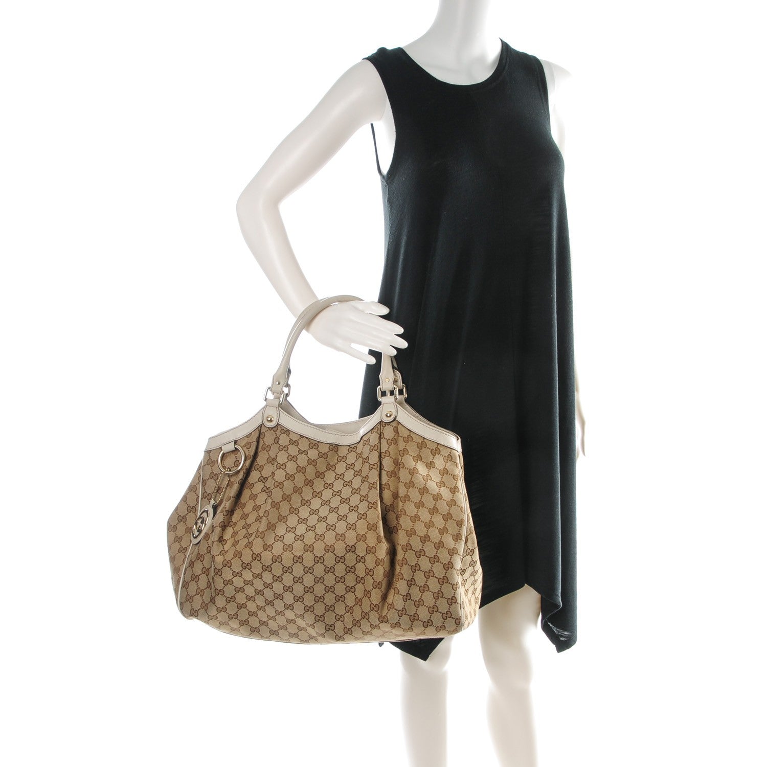 Gucci Monogram Large Sukey Tote Off White 2 of 7
