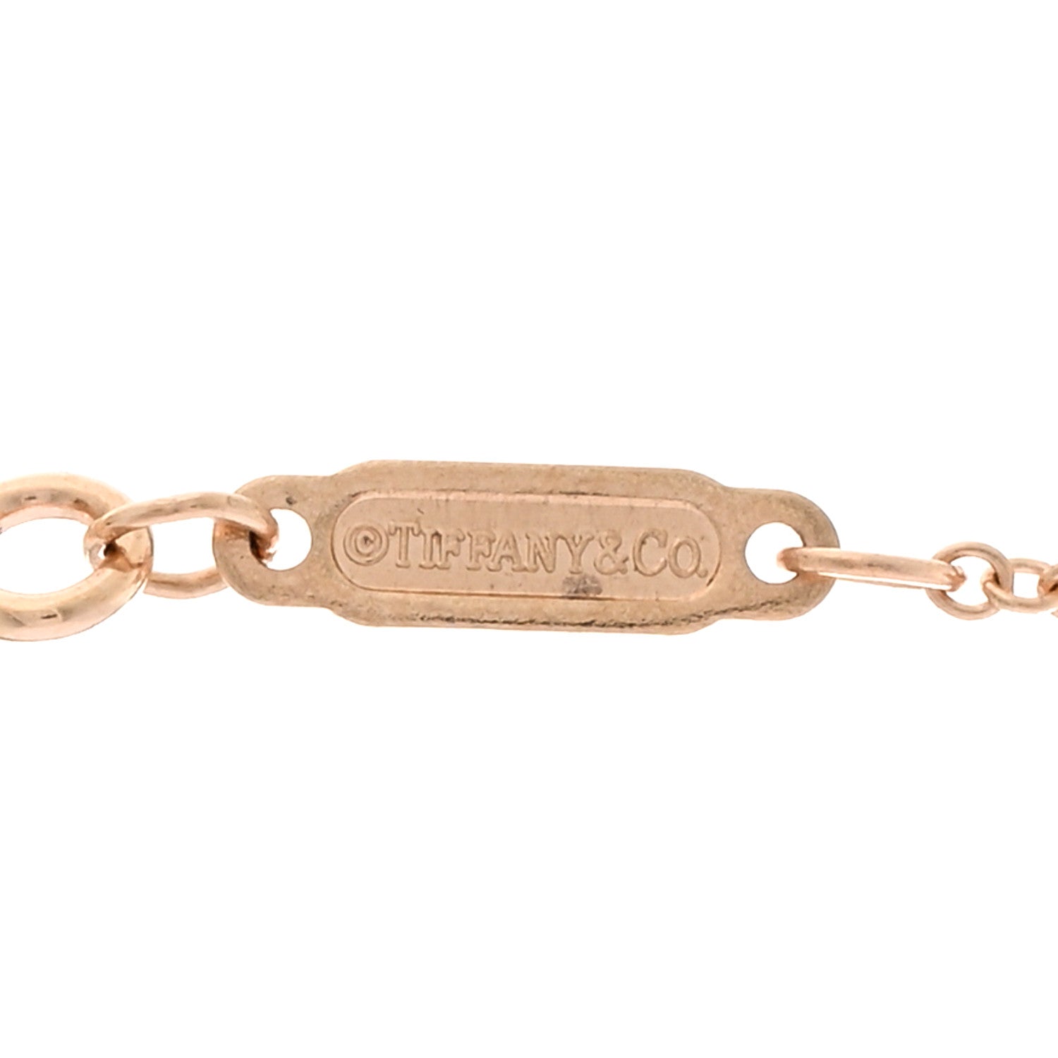 Tiffany 18K Rose Gold Small T Smile Pendant Necklace 4 of 4