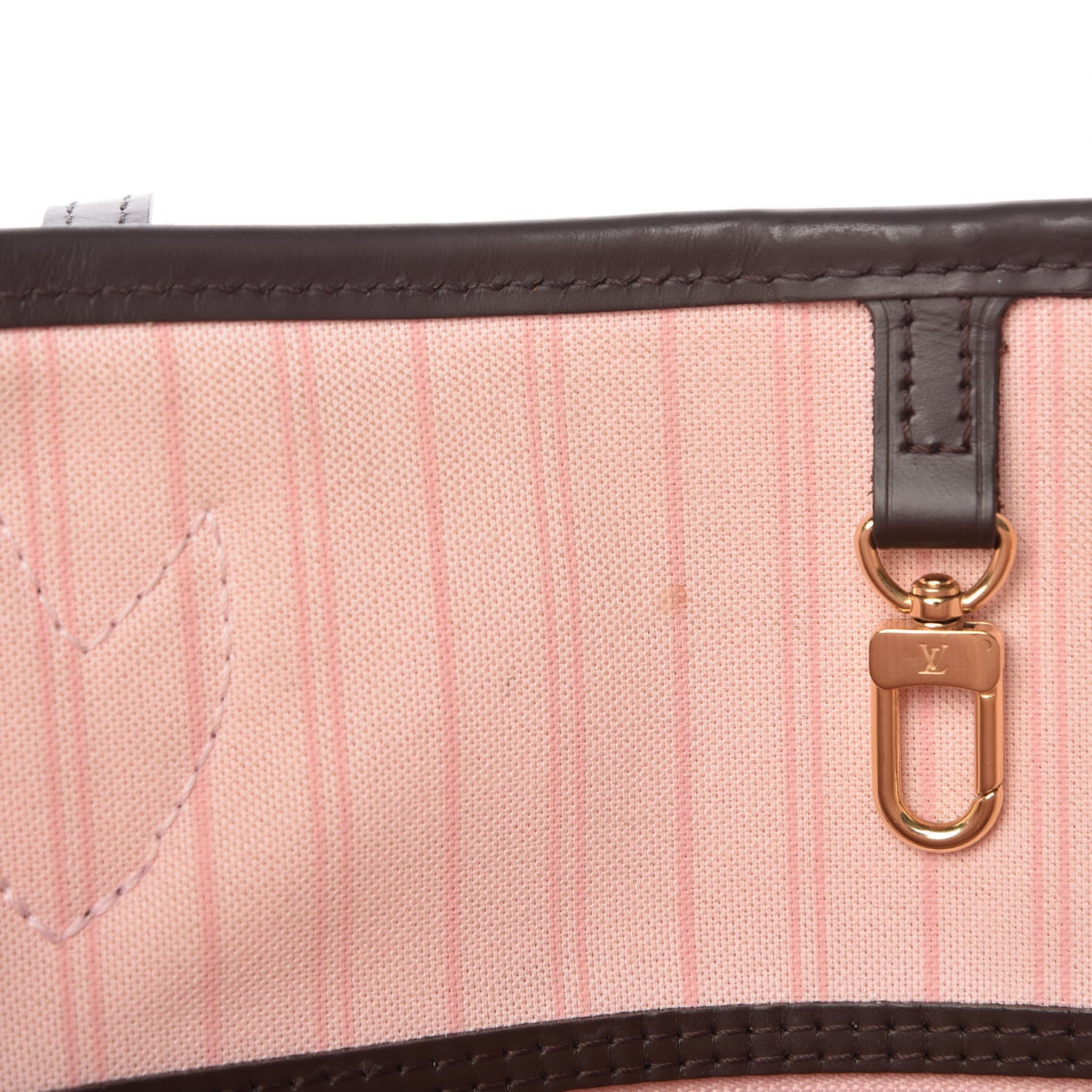 Louis Vuitton Damier Ebene Neo Neverfull MM Rose Ballerine 11 of 14