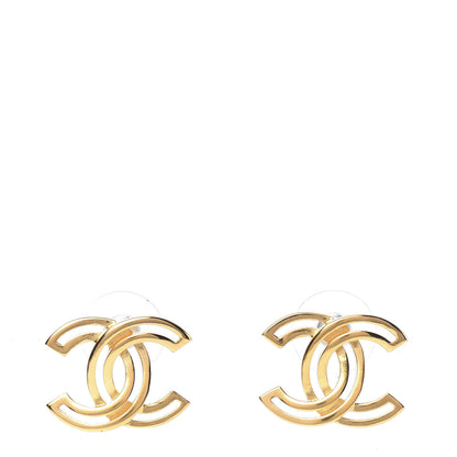 Chanel Metal Obazine CC Earrings Gold 1 of 5