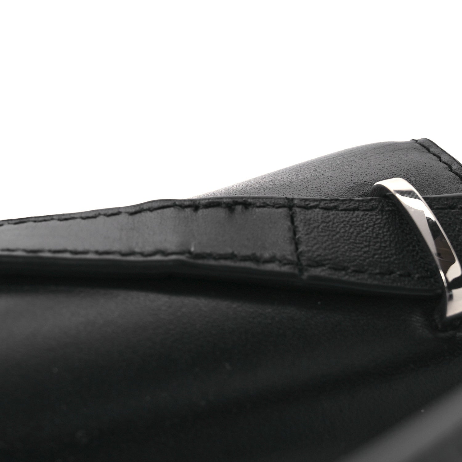 The Row Polished Saddle Calfskin Sofia 8.75 Shoulder Bag Black 12 of 13