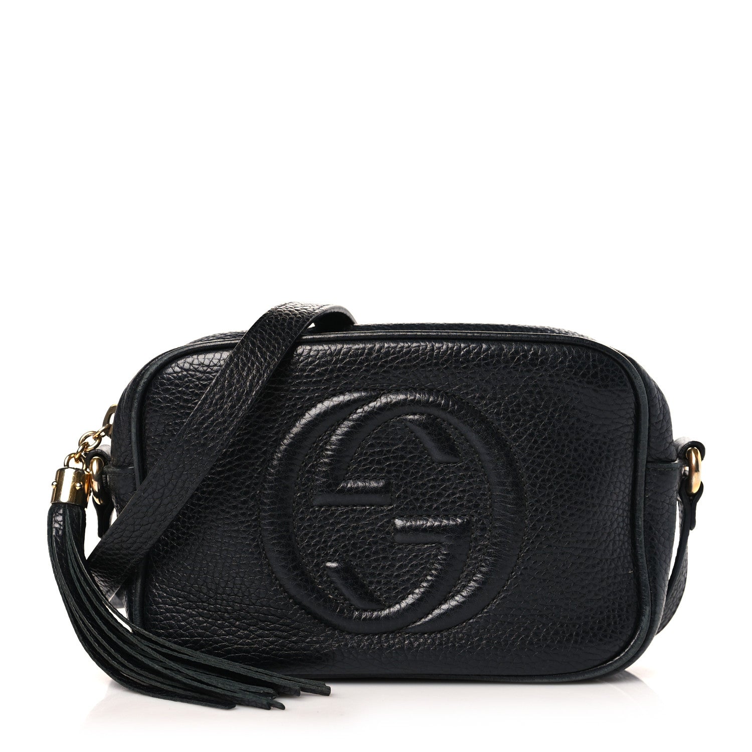 Gucci Pebbled Calfskin Mini Soho Disco Bag Black 1 of 9