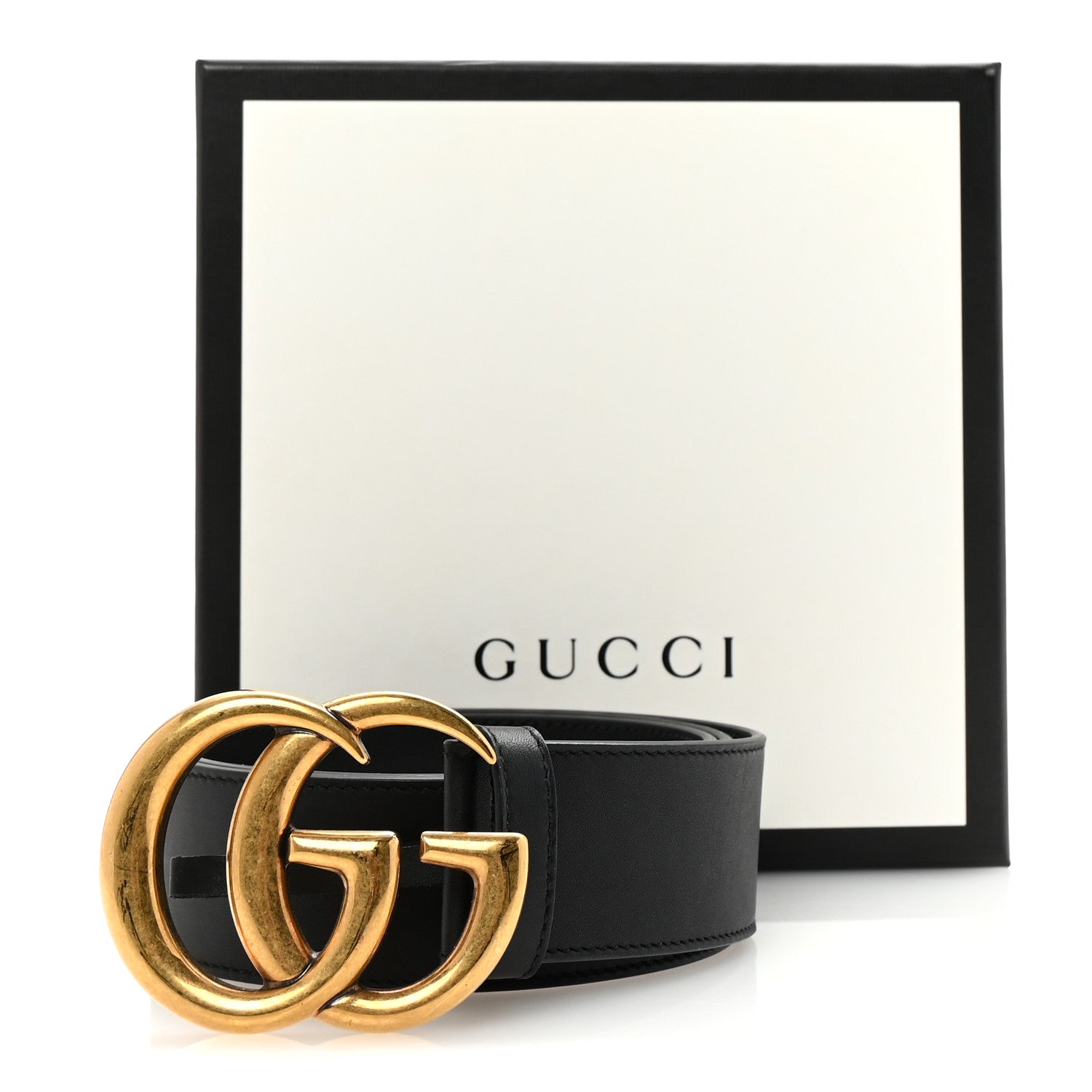 Gucci Calfskin Double G 40mm Belt 80 32 Black 6 of 6