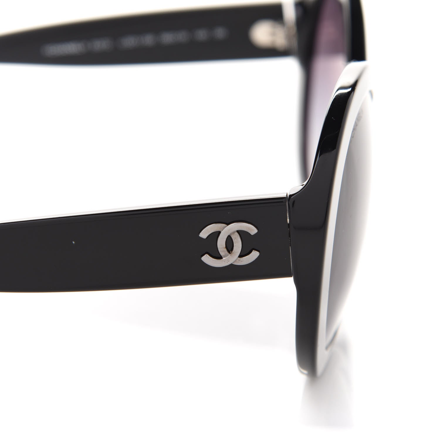 Chanel Oval CC Sunglasses 5372 Black 5 of 8