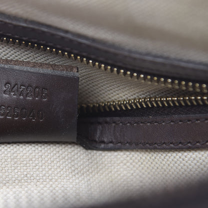 Gucci Monogram Vintage Web Medium Boston Dark Brown 7 of 16