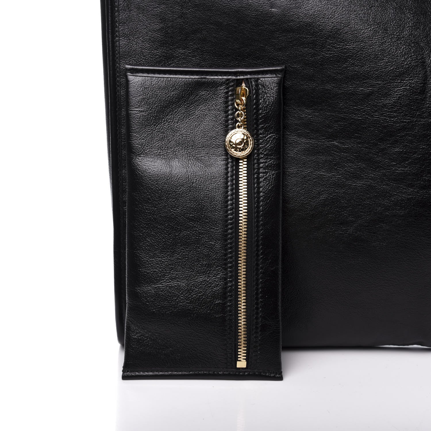 Gucci Calfskin Maxi Rajah Chain Tote Black 12 of 17