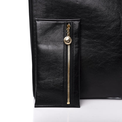 Gucci Calfskin Maxi Rajah Chain Tote Black 12 of 17