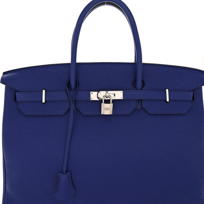 Hermes Togo Birkin 40 Bleu Electrique 6 of 10
