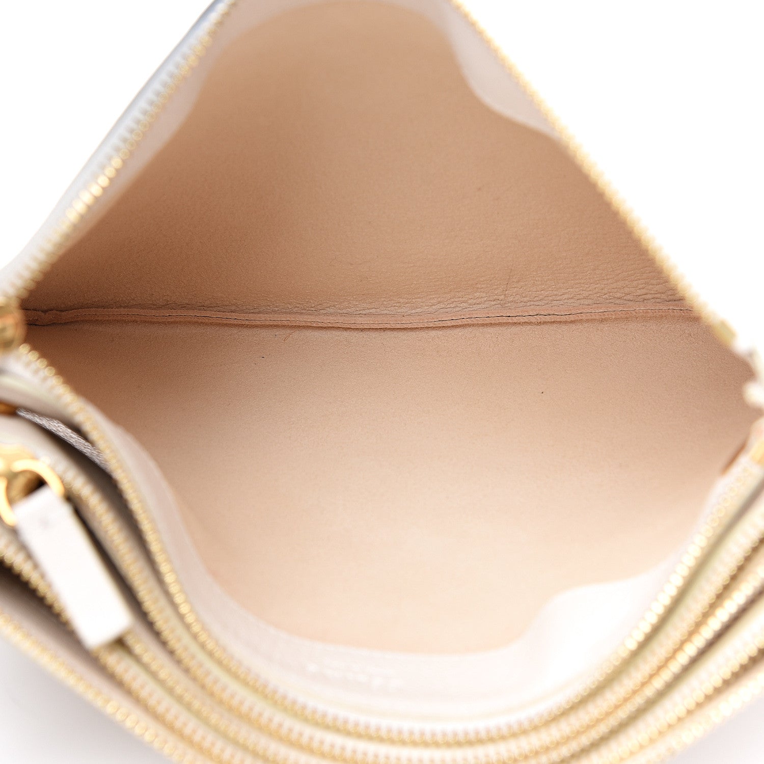 Celine Lambskin Large Trio Crossbody Bag Linen 5 of 12