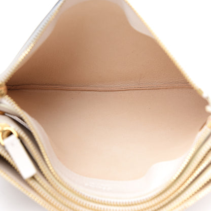 Celine Lambskin Large Trio Crossbody Bag Linen 5 of 12