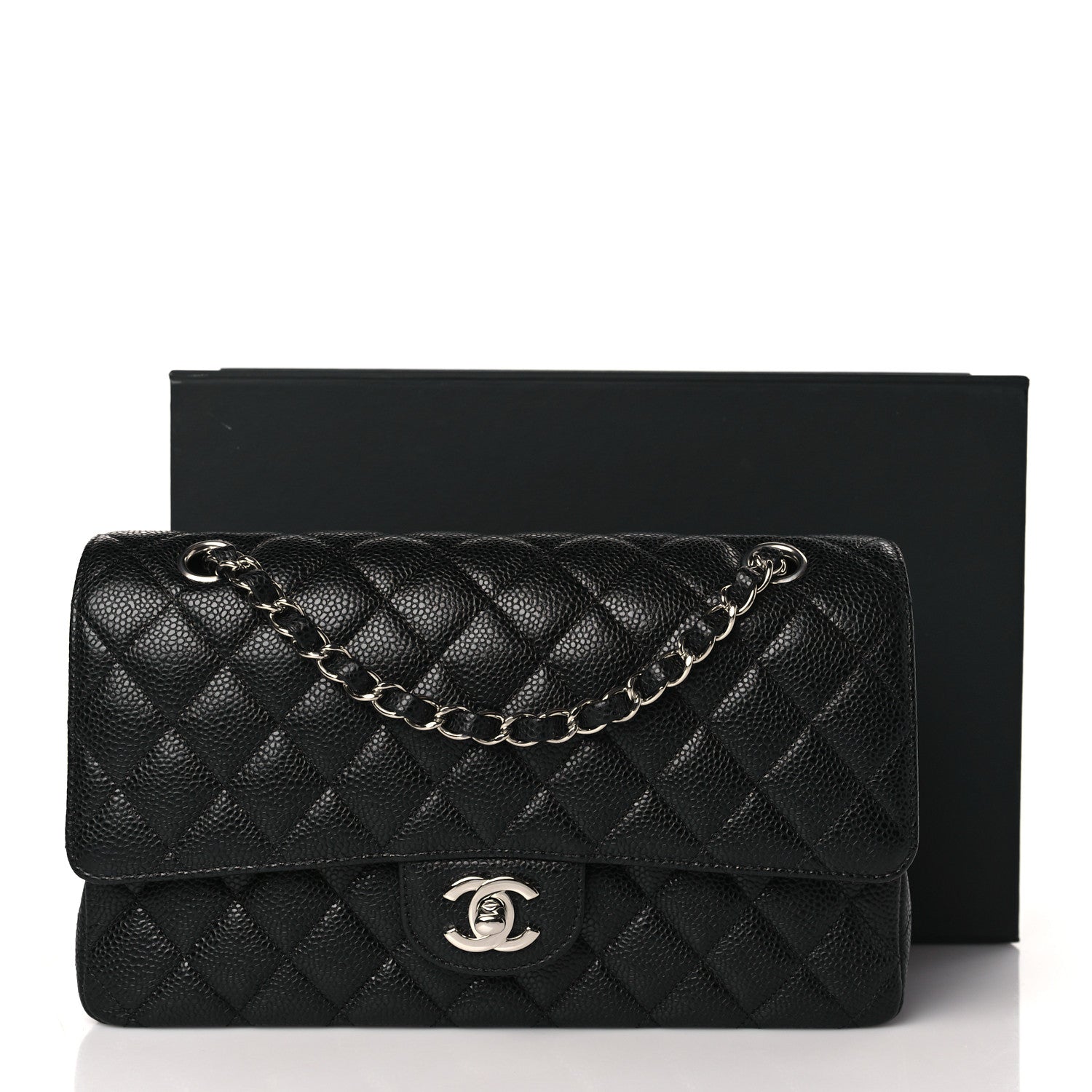 Chanel Caviar Quilted Medium Double Flap Black 10 of 10