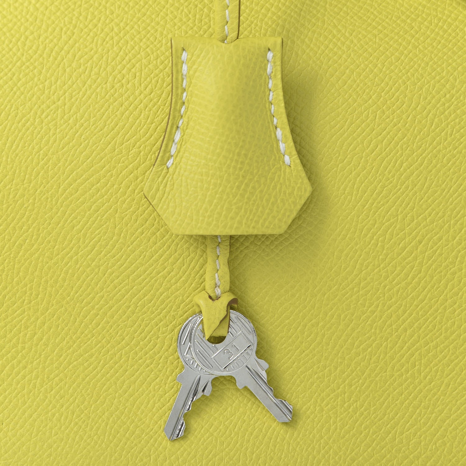 Hermes Epsom Candy Birkin 30 Lime Gris Perle 14 of 34