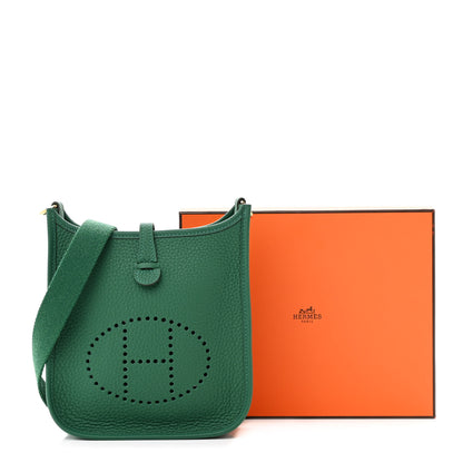 Hermes Taurillon Clemence Evelyne TPM Vert Moyen 11 of 11