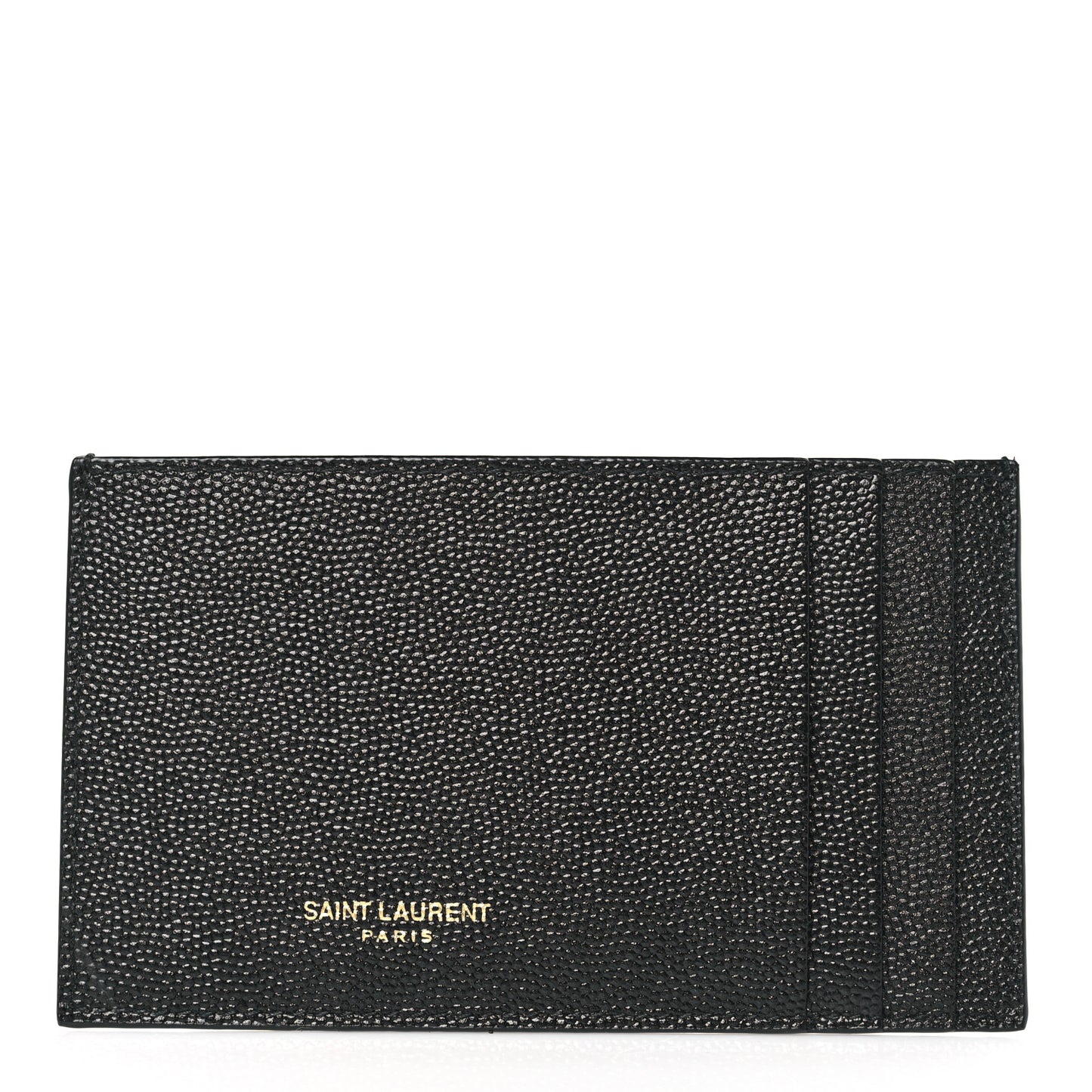 Grain De Poudre Calfskin Uptown Card Holder Black