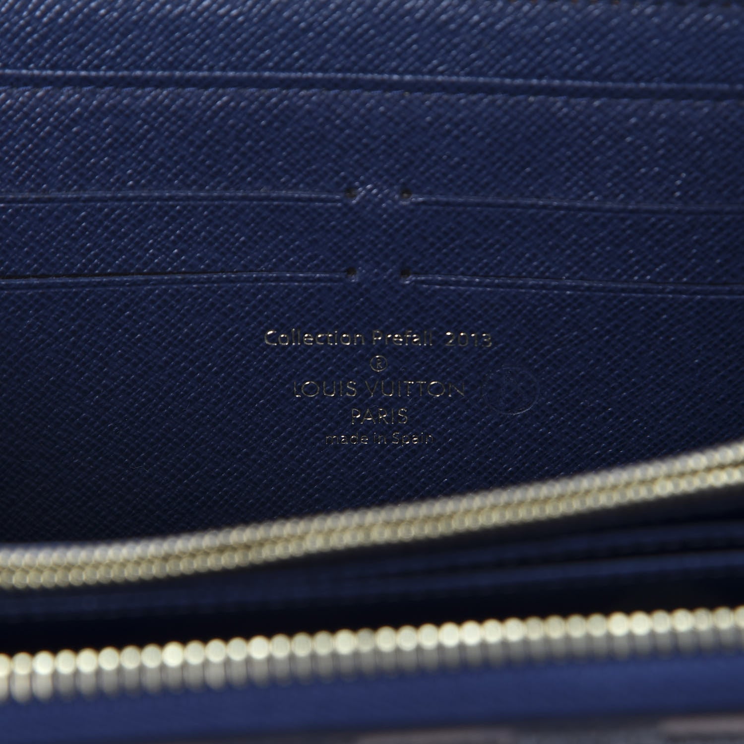 Louis Vuitton Damier Paillettes Zippy Wallet Blue 7 of 8