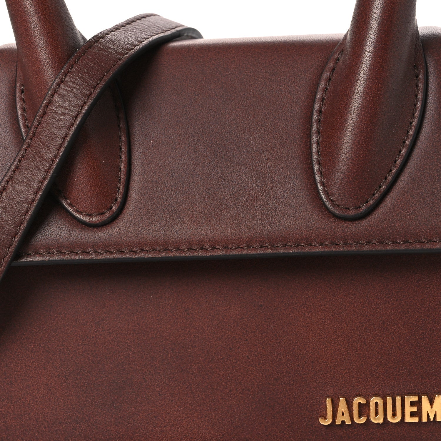 Jacquemus Smooth Calfskin Le Chiquito Moyen Dark Brown 7 of 9
