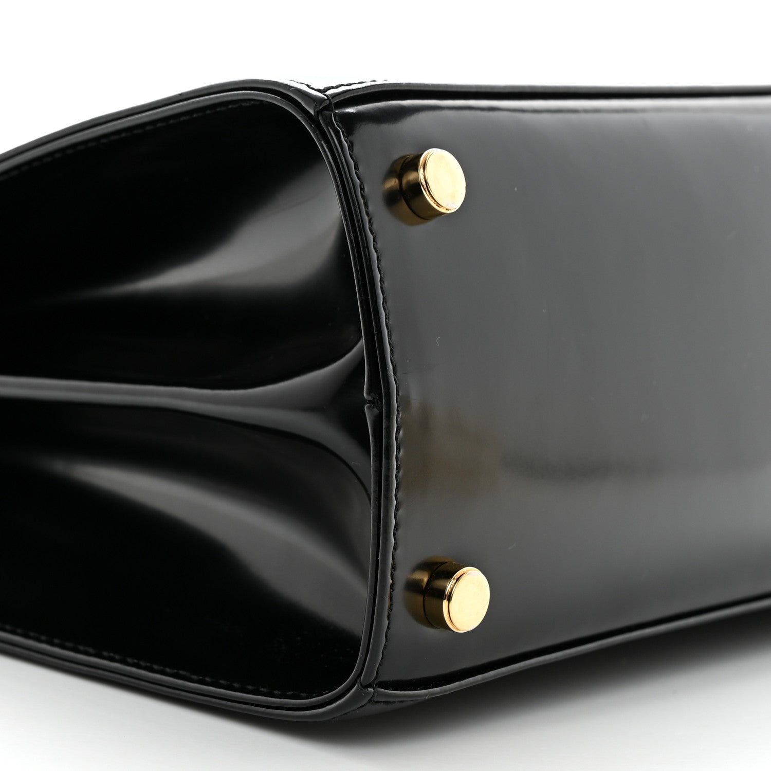 Salvatore Ferragamo Brushed Off Calfskin Iconic Top Handle Bag Black 9 of 12