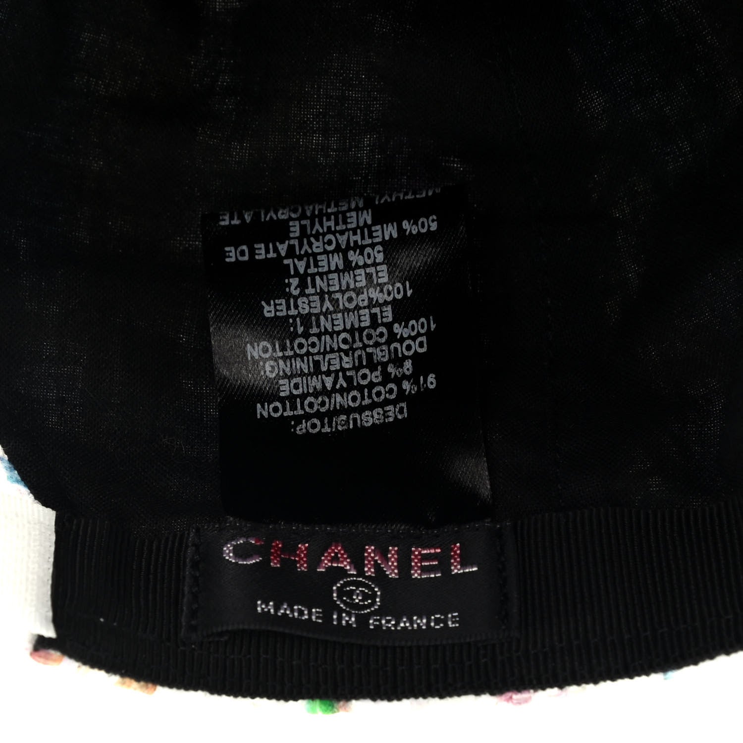 Chanel Tweed Cap Hat Multicolor 6 of 6