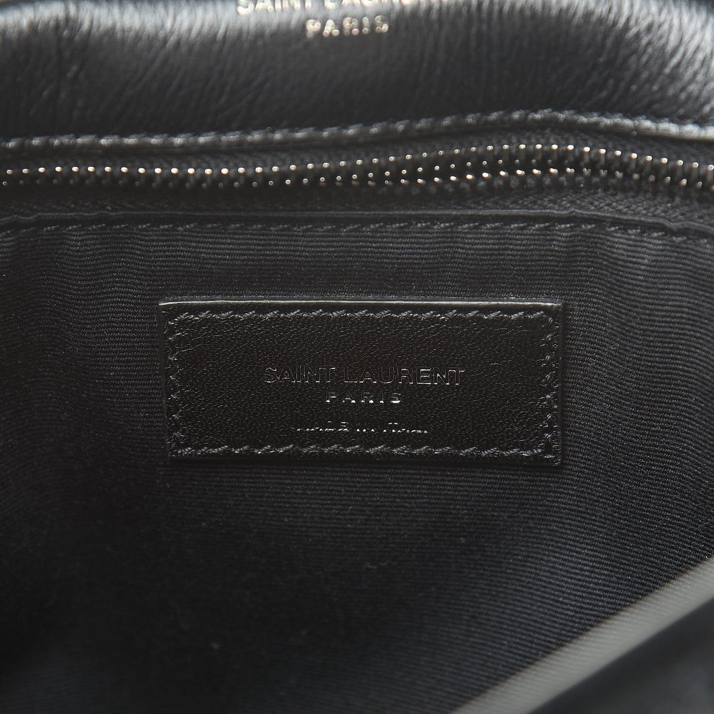 Crinkled Calfskin Matelasse Monogram Large Niki Chain Satchel Black