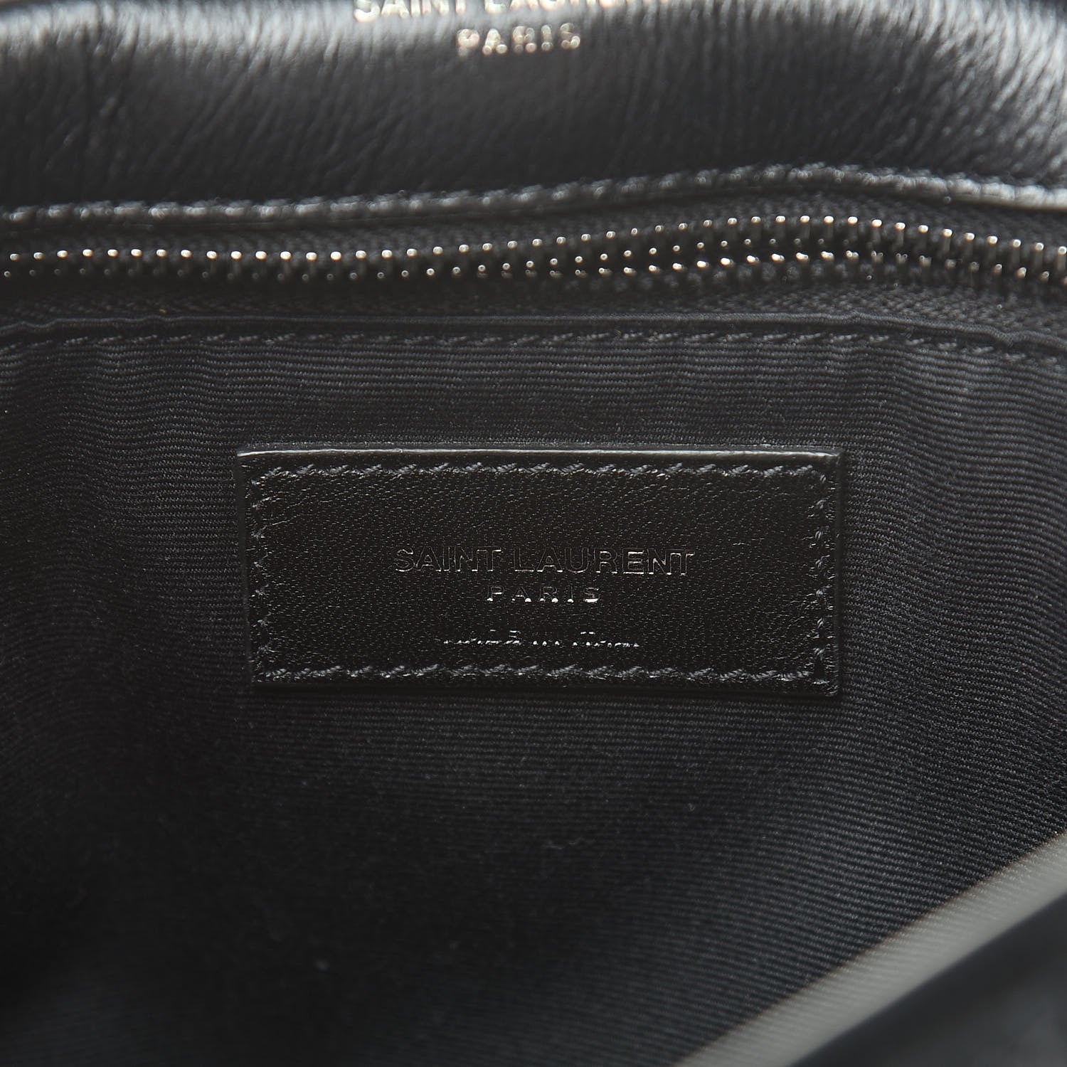 Saint Laurent Crinkled Calfskin Matelasse Monogram Large Niki Chain Satchel Black 7 of 11