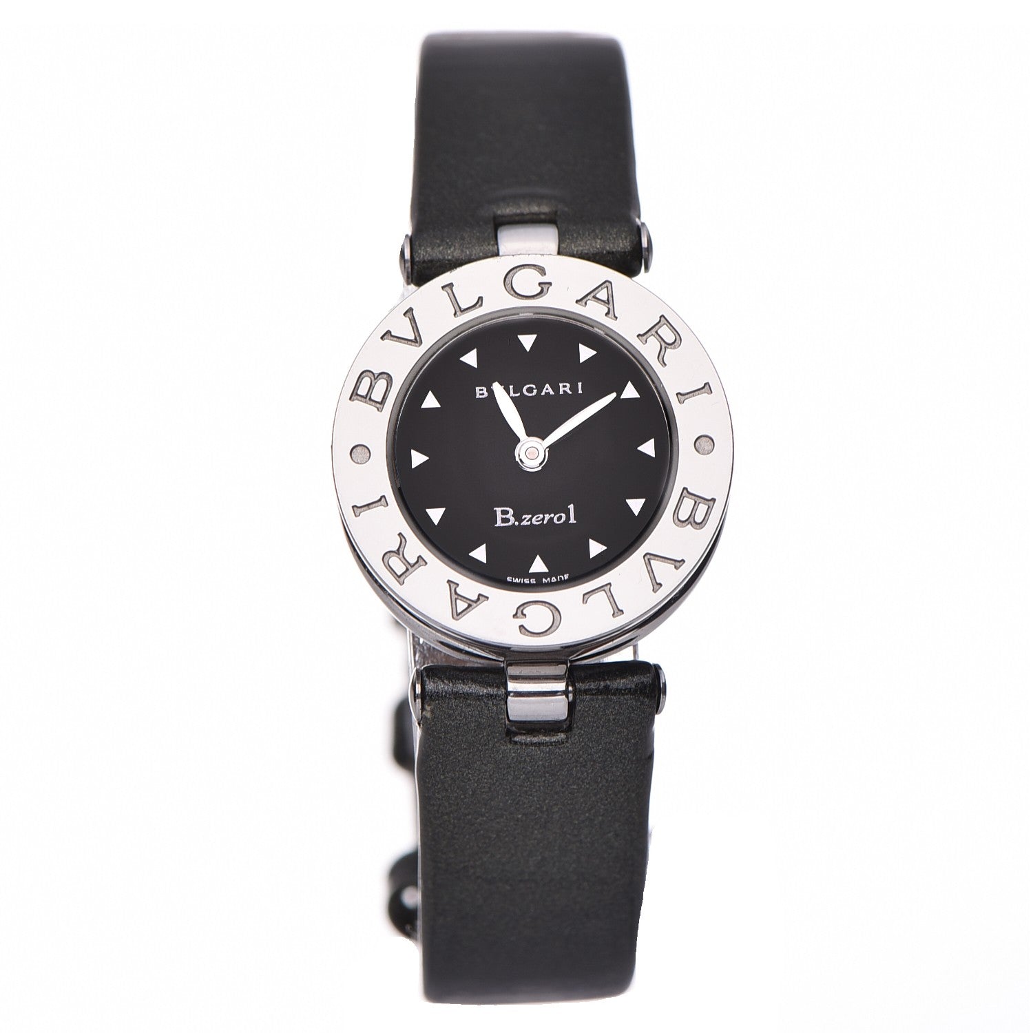 Bulgari Stainless Steel Calfskin 22mm B.Zero1 Quartz Watch Black 1 of 19
