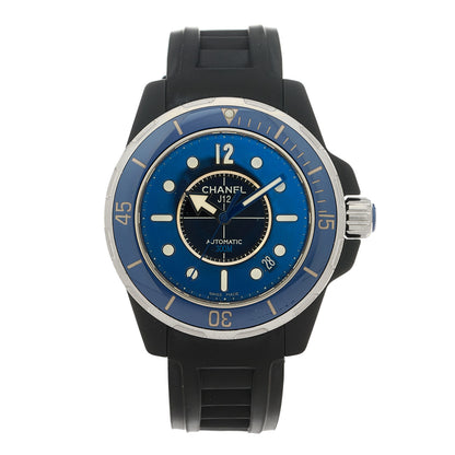 Chanel Stainless Steel Ceramic Rubber 38mm J12 Marine Automatic Watch Black 1 of 4