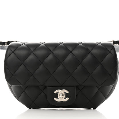Chanel Calfskin Quilted CC Uniform Flap Belt Bag Black 9 of 11
