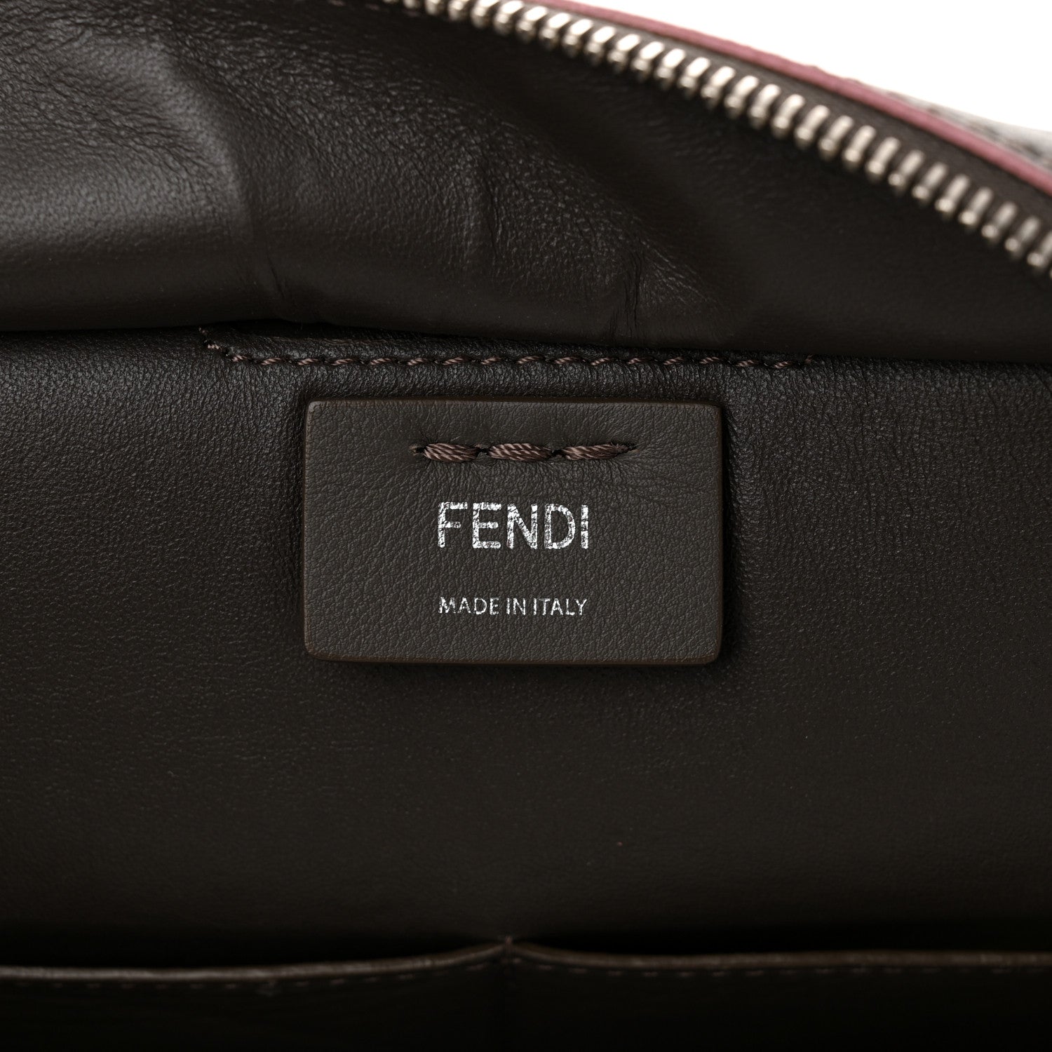 Fendi Vitello Dolce Century Petite 3Jours Tote Carbone 6 of 11
