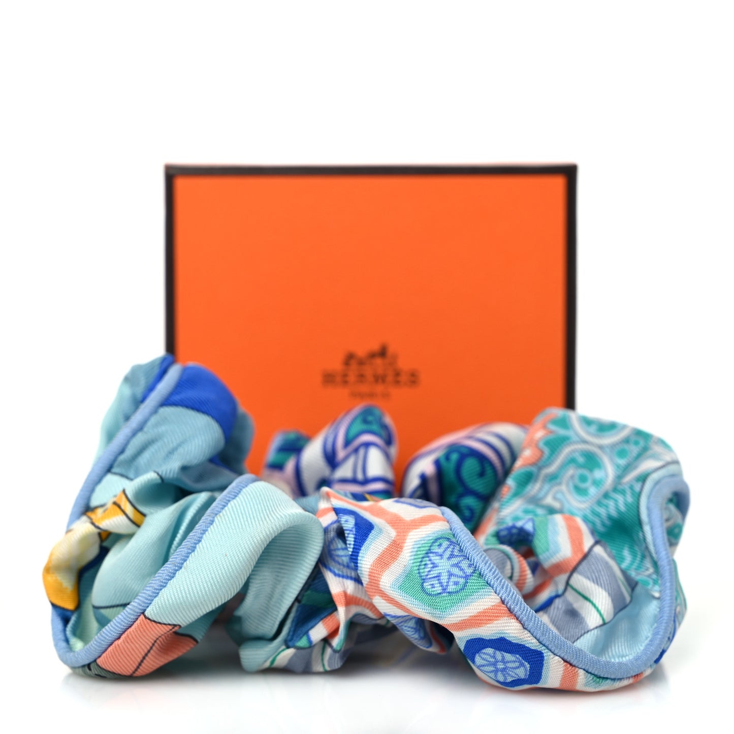 Silk Patchwork Claudia Scrunchie Multicolore