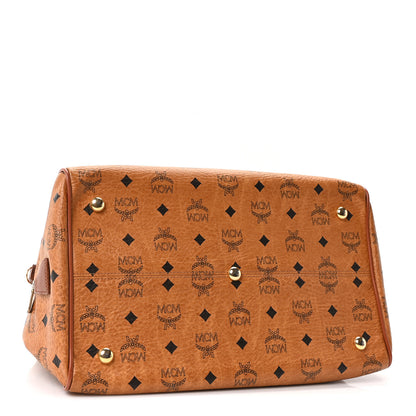 MCM Visetos Essential Boston Bag Cognac 4 of 9