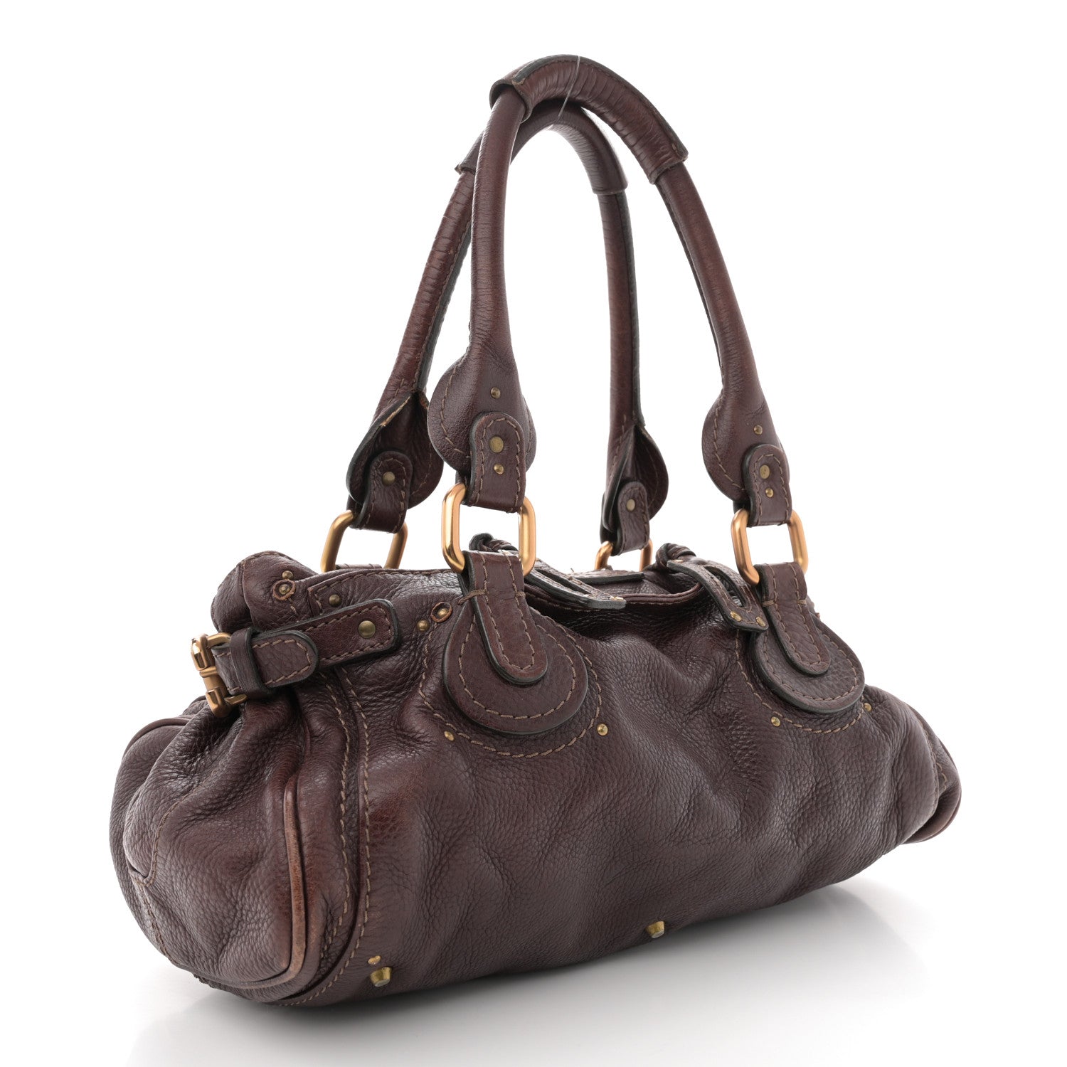 Chloe Calfskin Medium Paddington Satchel Chocolate 3 of 18