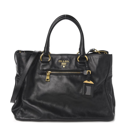 Prada Soft Calfskin Tote Black 1 of 11