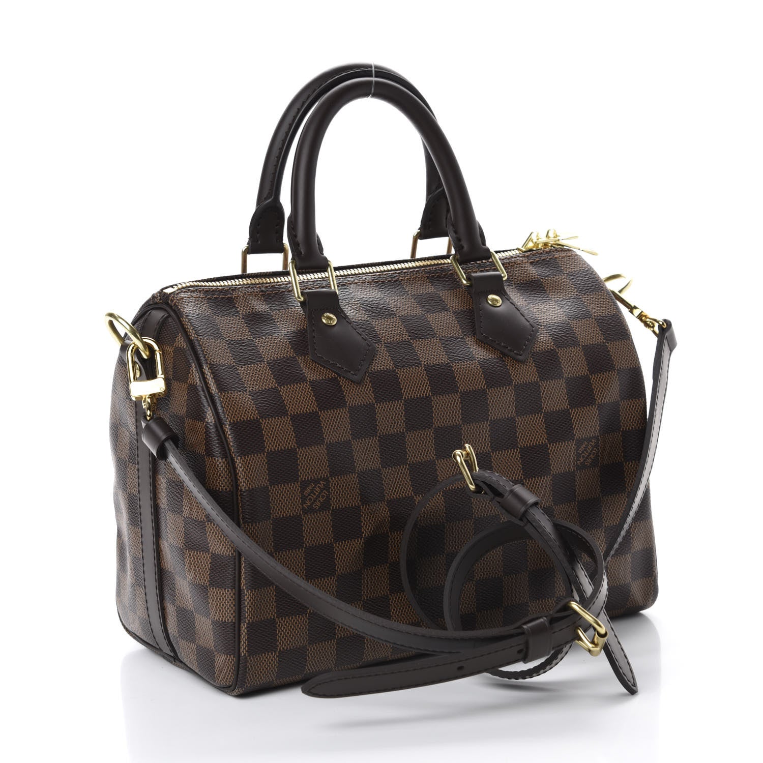 Louis Vuitton Damier Ebene Speedy Bandouliere 25 3 of 10