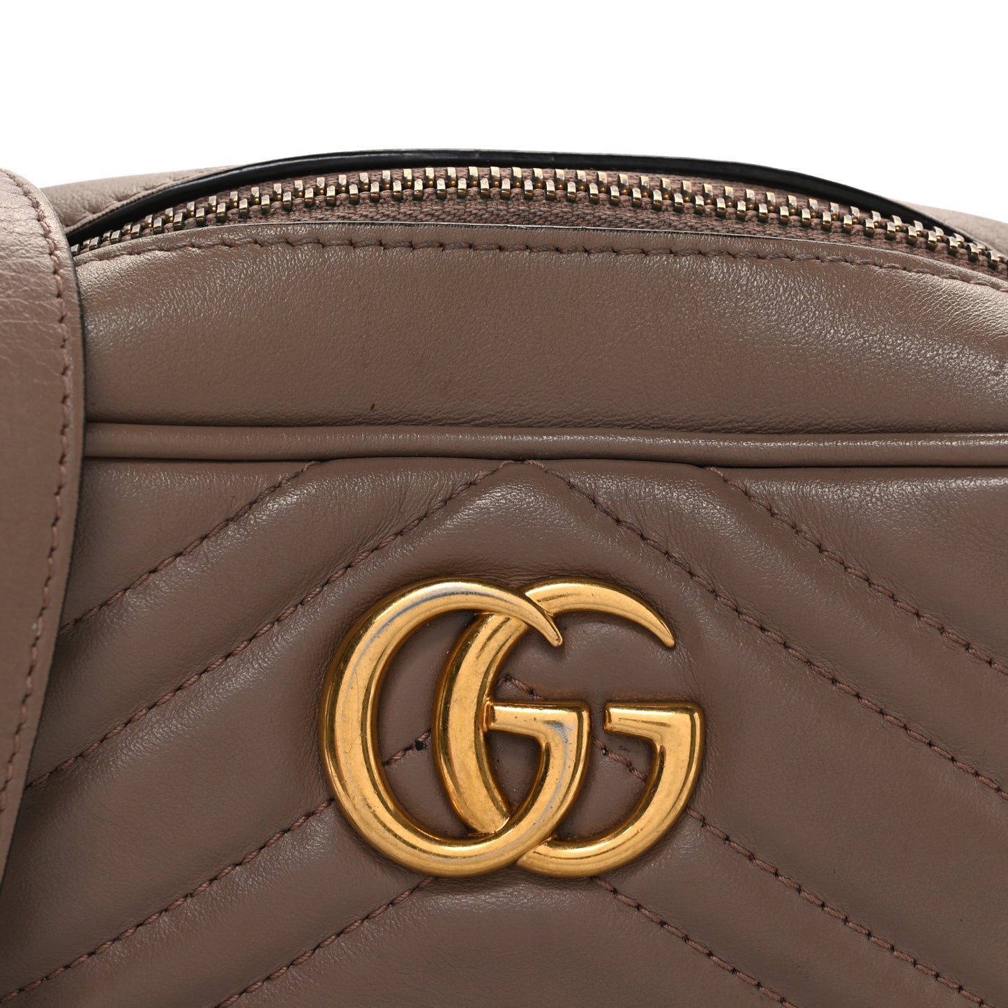 Calfskin Matelasse Mini GG Marmont Chain Shoulder Bag Porcelain Rose