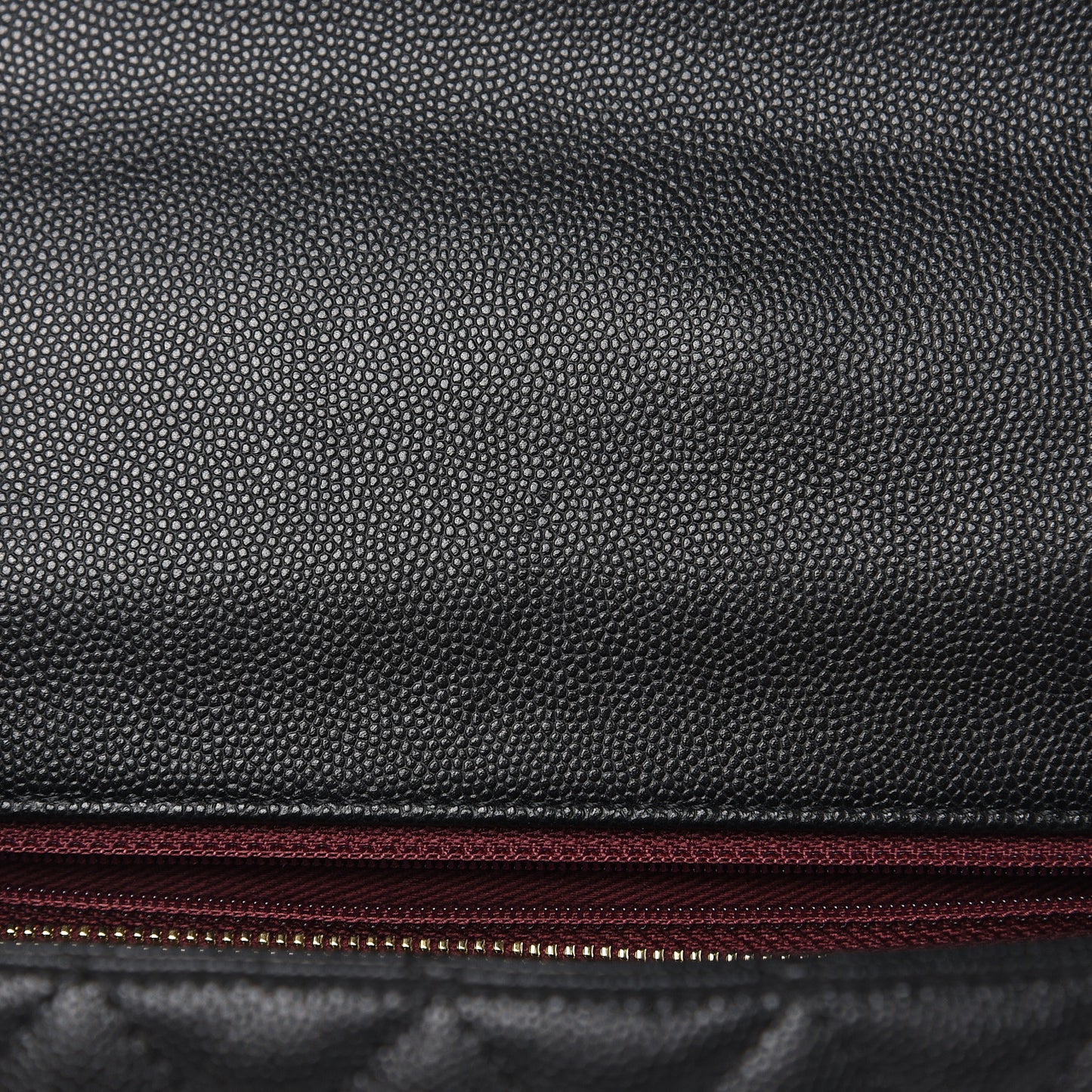 Caviar Quilted Small Coco Handle Flap Black