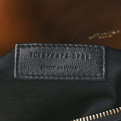 Saint Laurent Lambskin Quilted Medium Loulou Puffer Monogram Chain Satchel Miel Dark 8 of 12