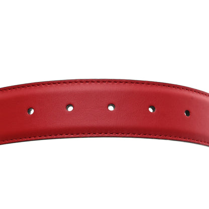 Gucci Moon Calfskin Interlocking G 37mm Belt 90 36 Vibrant Red 5 of 5