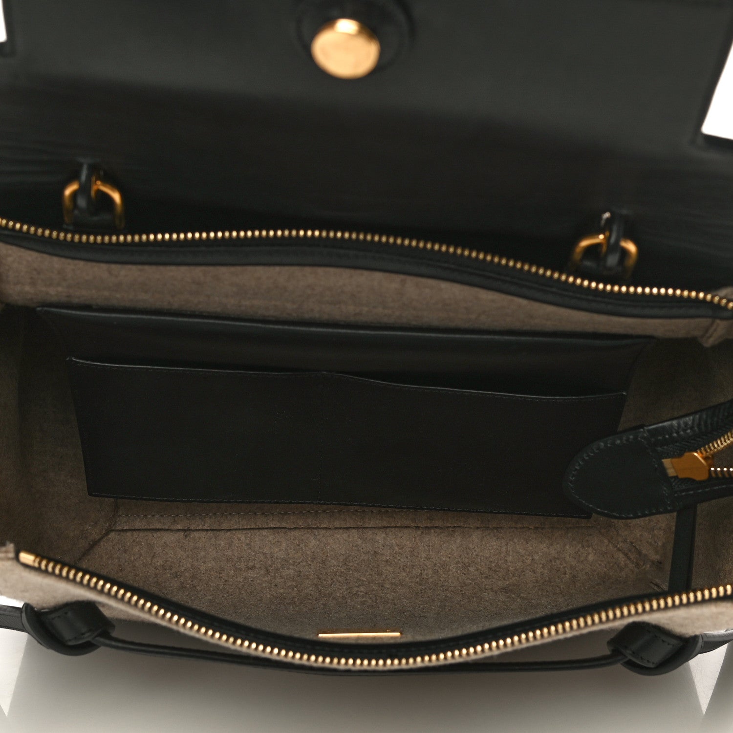 Celine Felt Smooth Calfskin Mini Belt Bag Beige 4 of 31
