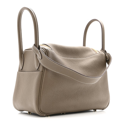 Hermes Taurillon Clemence Lindy 26 Etoupe 3 of 15
