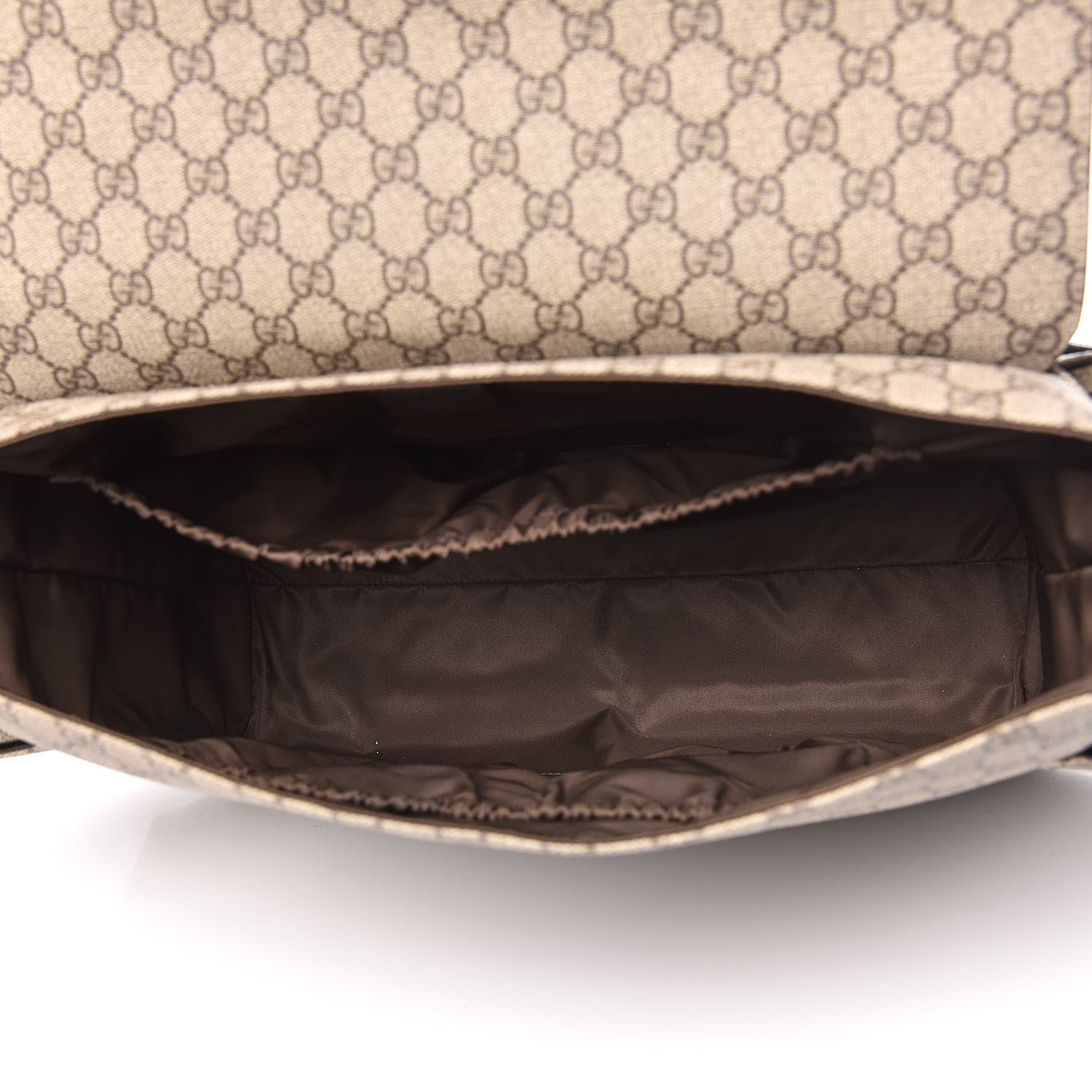 Gucci GG Plus Monogram Messenger Diaper Bag Dark Brown 7 of 13