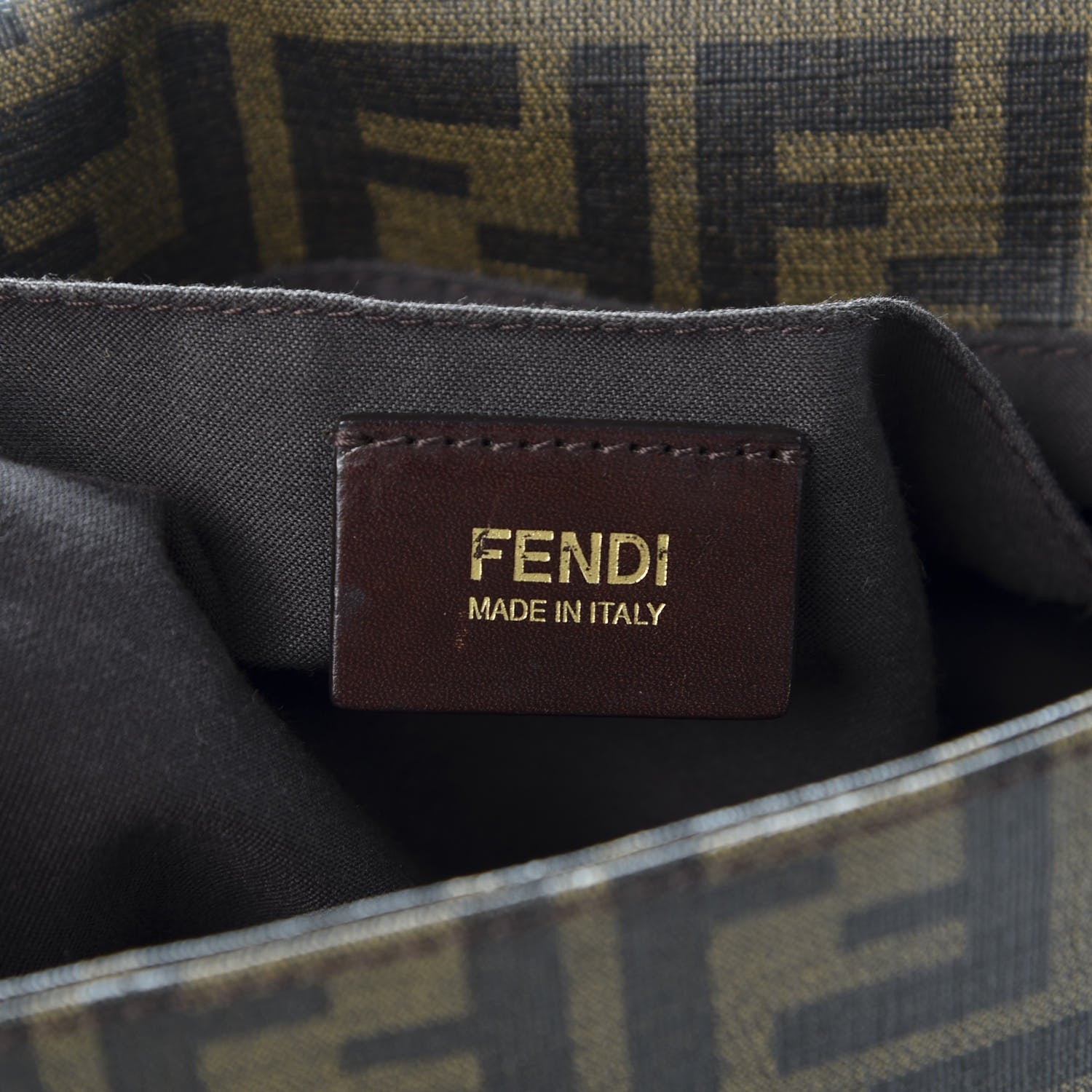 Fendi Zucca Spalmati Messenger Bag Tobacco 7 of 11