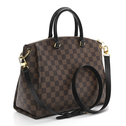 Louis Vuitton Damier Ebene Odeon Tote MM Black 3 of 9