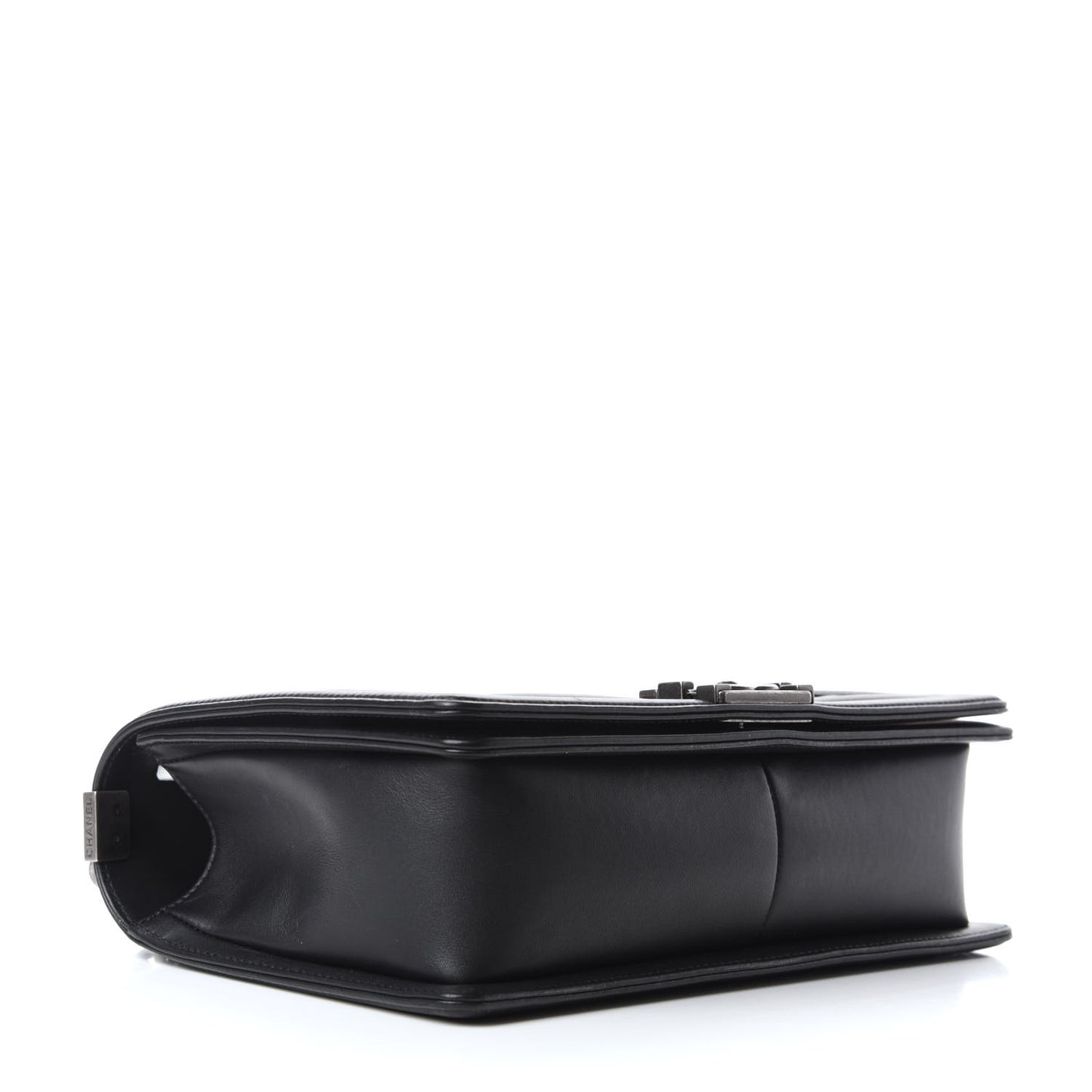 Calfskin Quilted New Medium Boy Flap Black