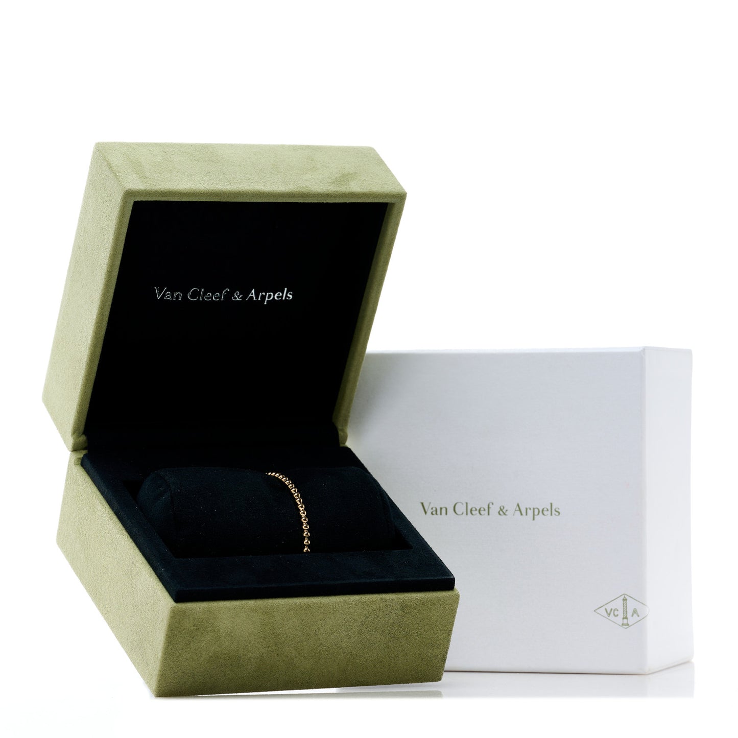 18K Yellow Gold Perlee Pearls of Gold Bracelet S