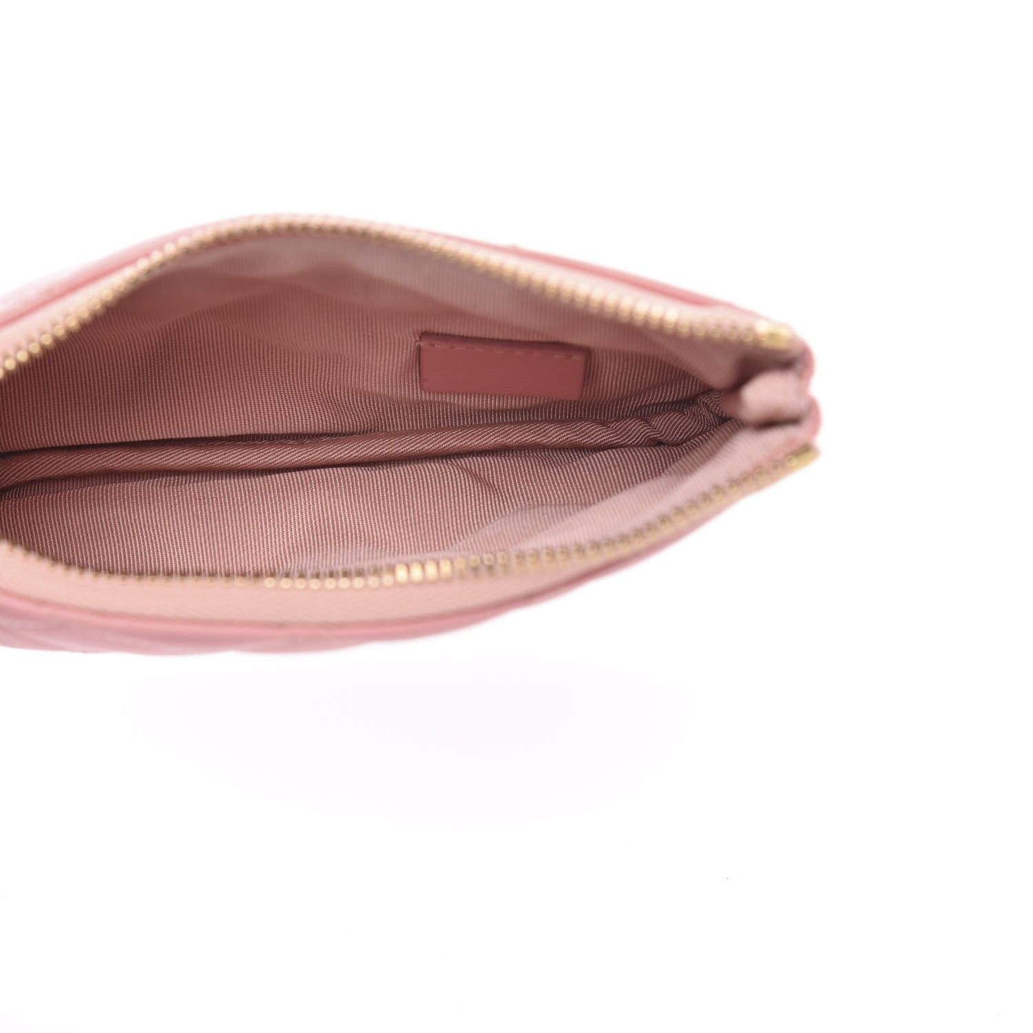 Chanel Lambskin Quilted Small Cosmetic Case Pink 5 of 9
