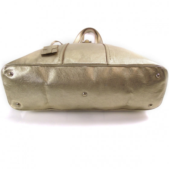 Leather Oversized Muse Gold
